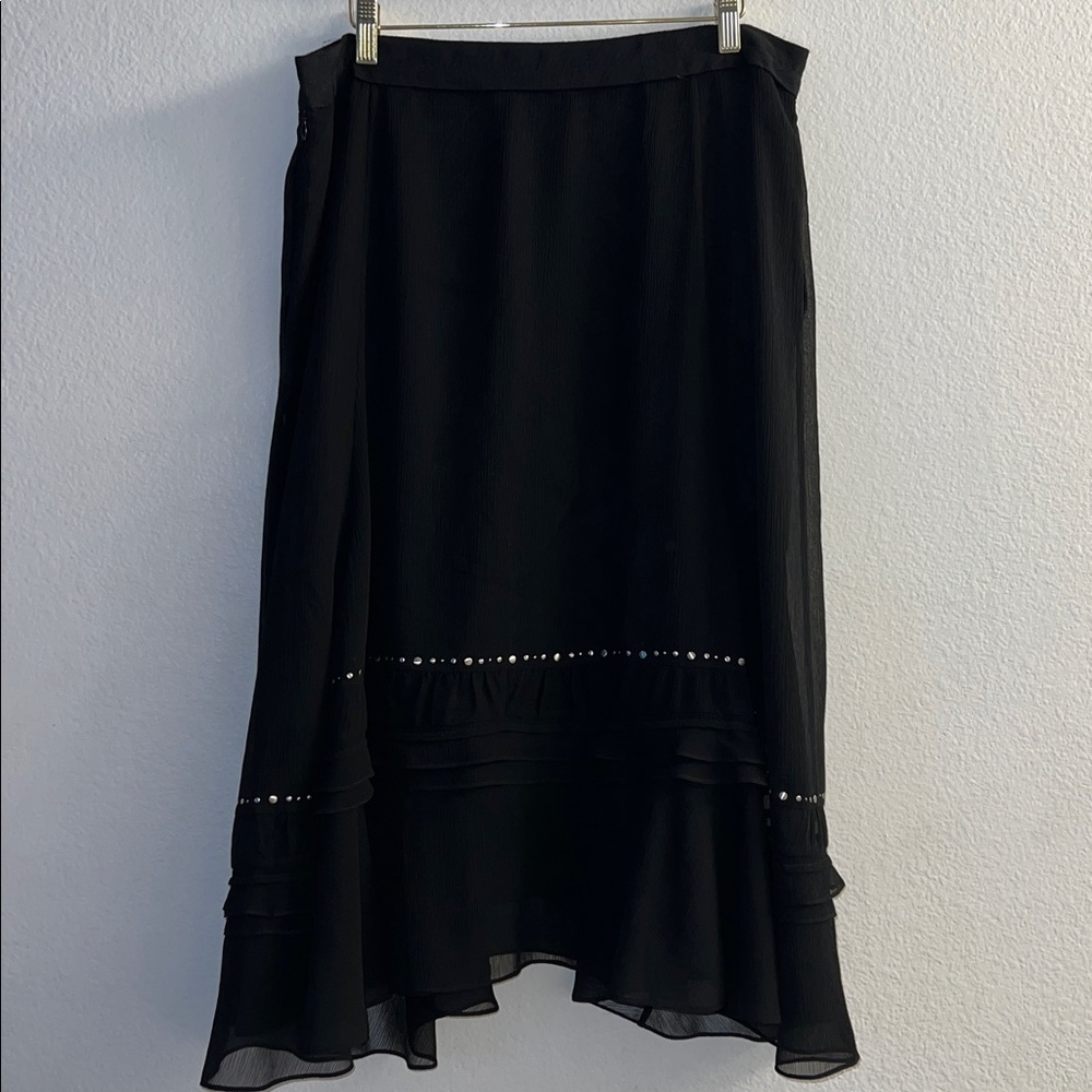 New Coach Black Embellished Skirt Size 12 - Picture 2 of 9